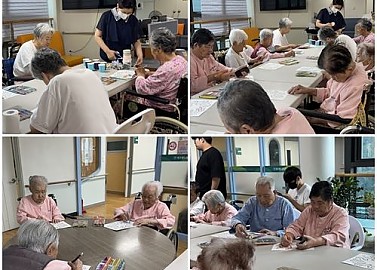 2025년 8월 프로그램 인지B-아트공예케어(바닷속 문어)