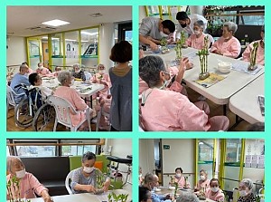 원예치료 - 개운죽수경재배